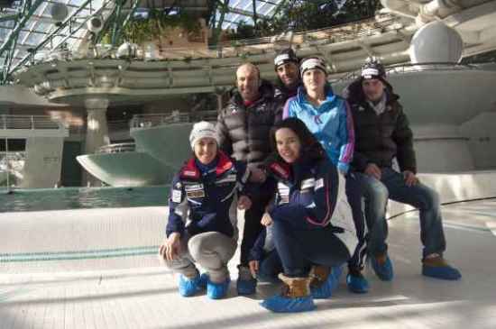 El equipo suizo de Esqu Alpino visita Caldea